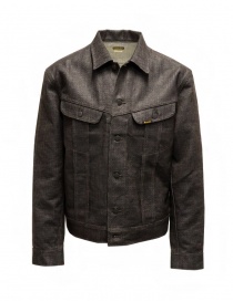 Giubbini uomo online: Kapital giubbino in denim sashiko marrone scuro