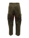 Kapital Wallaby cargo pants in green corduroy shop online mens trousers