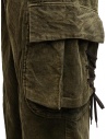 Kapital Wallaby cargo pants in green corduroy price K2011LP126 GR-KH shop online