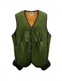 Mens vests online: Kapital Hyper Chimayo Best 3D khaki green vest