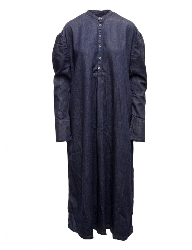 Kapital abito lungo Henry in denim blu scuro K2010OP052 IDG abiti donna online shopping