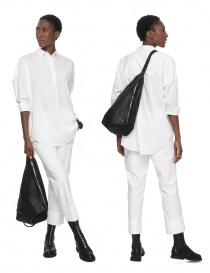 Guidi BV08 single-shoulder backpack in black leather buy online price