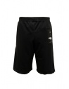 Whiteboards black bermuda shorts with bubble wrap side band shop online mens trousers