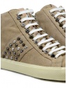 Leather Crown Studborn sneakers borchiate alte scamosciate beige WLC167 20151 acquista online