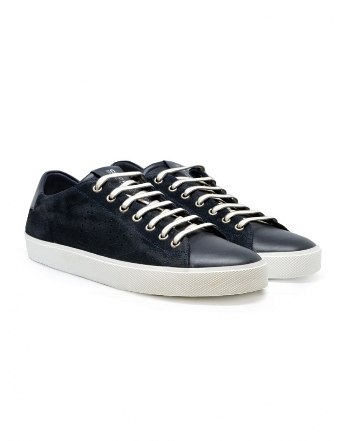 Leather Crown Pure dark blue suede sneakers MLC136 20164 mens shoes online shopping