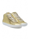 Leather Crown Earth golden high sneakers in leather buy online WLC133 20121