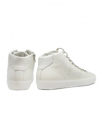Leather Crown Earth white leather high sneakers price