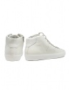 Leather Crown Earth sneakers alte in pelle bianca MLC133 20114 prezzo