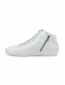 Leather Crown Earth sneakers alte in pelle bianca acquista online