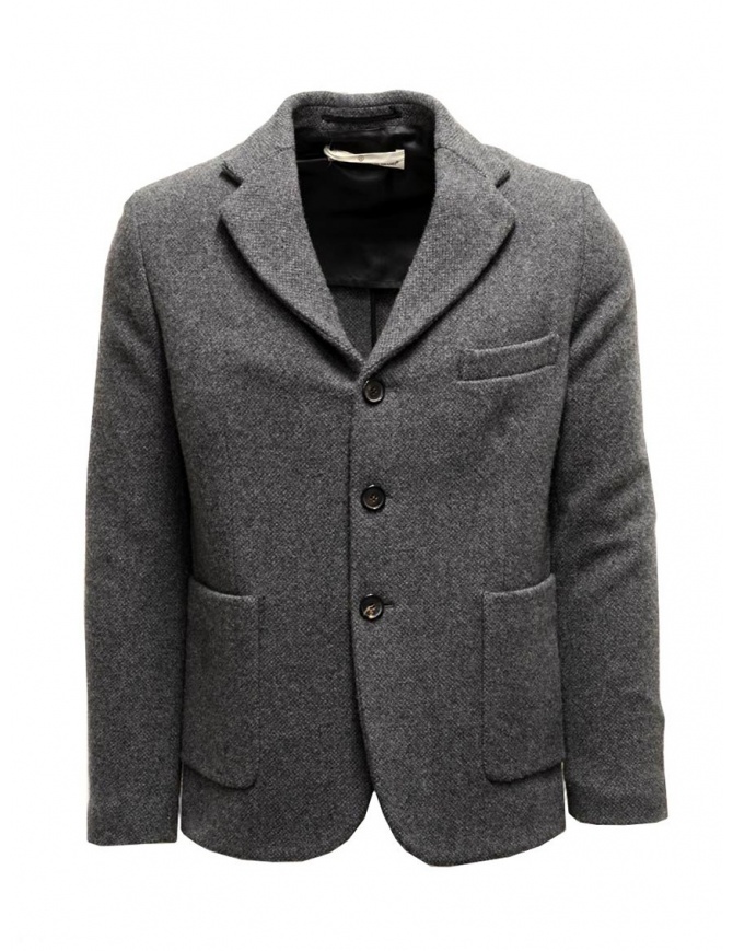 Grey Golden Goose Bill's suit jacket with scarf G23U531.A7 mens suit jackets online shopping