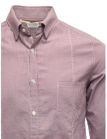Golden Goose white and purple checked shirt price