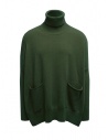 Ma'ry'ya maxi maglia a collo alto verde militare acquista online YFK029 5MILITARY