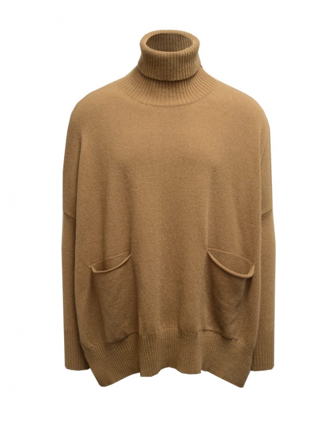 Ma'ry'ya camel-colored turtleneck maxi sweater YFK029 4CAMEL women s knitwear online shopping
