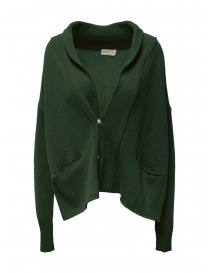 Maglieria donna online: Ma'ry'ya cardigan in lana verde militare