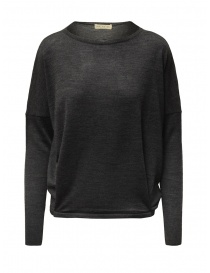 Ma'ry'ya grey sweater in merino wool, silk and cashmere YFK074 9DKGREY order online