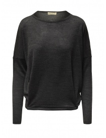 Ma'ry'ya grey sweater in merino wool, silk and cashmere YFK074 9DKGREY