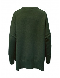Ma'ry'ya sweater dress in military green wool buy online