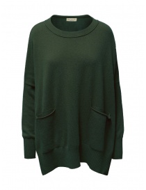 Ma'ry'ya maglia vestito in lana verde militare YFK030 5MILITARY