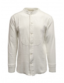 Camicia Haversack collo alla coreana bianca maniche lunghe 811622 01 WHITE order online