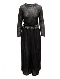 Hiromi Tsuyoshi black wool dress PU16-001 BLK