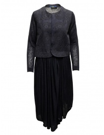 Hiromi Tsuyoshi dress with embroidered top RS16-014 NAVY