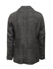 Sage de Cret blue grey checked wool jacket