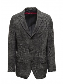 Sage de Cret blue grey checked wool jacket on discount sales online