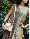 Kapital long sleeveless dress in mixed brown pattern price K2004OP146 BR shop online