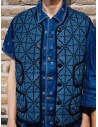 Kapital vest blue and black with pockets price K1810SJ092 BLUE shop online