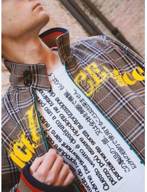 Kolor brown checked bomber jacket buy online price