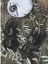 Trippen Back sandals in black leather price BACK F WAW BLACK shop online