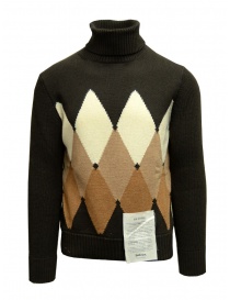 Ballantyne Raw Diamond brown, camel, white turtleneck sweater T2P108 7K032 94723 order online