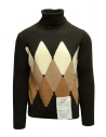 Ballantyne Raw Diamond brown, camel, white turtleneck sweater buy online T2P108 7K032 94723