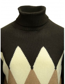 Ballantyne Raw Diamond brown, camel, white turtleneck sweater price