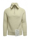 Ballantyne Raw Diamond pullover bianco a collo alto con zip acquista online T2P088 7K034 10116