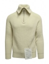Ballantyne Raw Diamond white pullover with zipped high neck buy online T2P088 7K034 10116