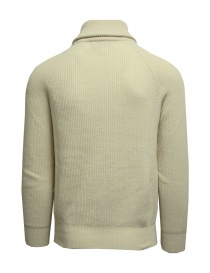 Ballantyne Raw Diamond white pullover with zipped high neck