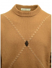 Ballantyne Raw Diamond crew neck pullover in camel color price