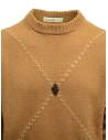 Ballantyne Raw Diamond crew neck pullover in camel color T2P000 5K038 94714 price