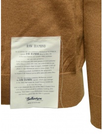 Ballantyne Raw Diamond camel pullover men s knitwear buy online