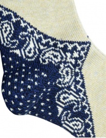 Kapital beige socks with navy blue heel buy online