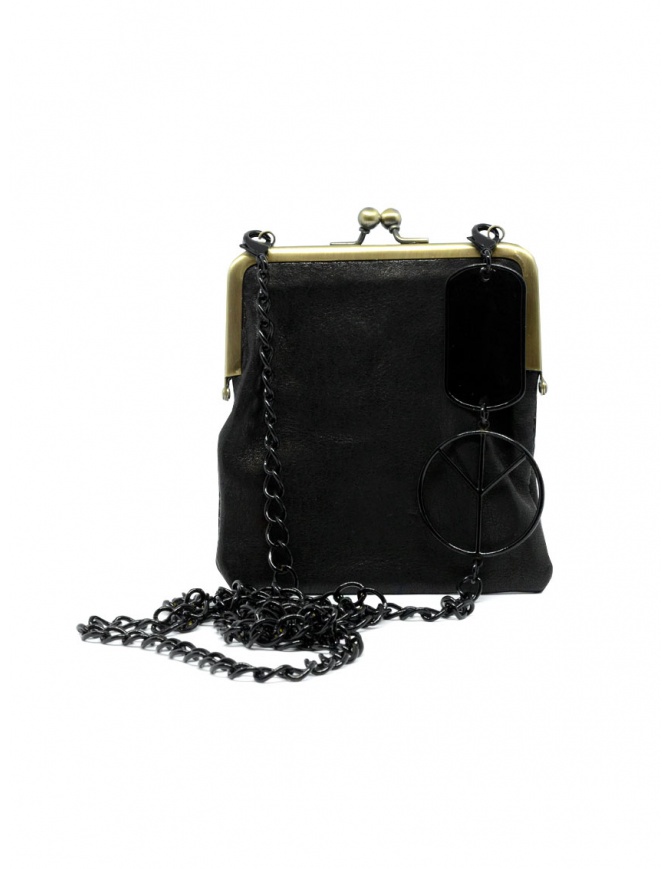 Kapital wallet clutch with metal chain K2104XG537 BLACK bags online shopping