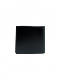Kapital men's wallet in black leather with smile