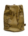 Kapital zaino Hopi in canvas e pelle dorata acquista online K2105XB555