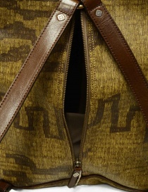 Kapital zaino Hopi in canvas e pelle dorata prezzo