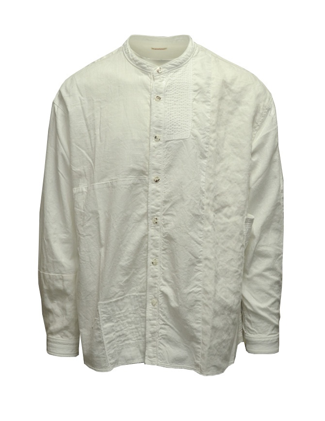 Kapital camicia bianca KATMANDU collo coreano K2103LS047 WHITE camicie uomo online shopping