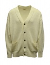 Kapital cardigan bianco con toppe smile sui gomiti acquista online K2103KN070 ECRU