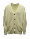 Kapital white cardigan with smiley patches on the elbows buy online K2103KN070 ECRU