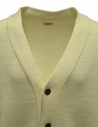 Kapital white cardigan with smiley patches on the elbows K2103KN070 ECRU price