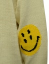 Kapital white cardigan with smiley patches on the elbows price K2103KN070 ECRU shop online